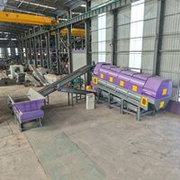 Machine de séparation pour installation de récupération des déchets MSW, crible rotatif automatique pour déchets solides