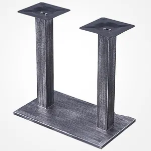 Pied de Table en acier inoxydable brossé, 1 pièce, résistante, en forme de U, pour Table à manger ou basse