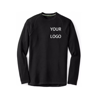 OEM 100% <span class=keywords><strong>Merino</strong></span> lana manga larga Baselayer pulóver superior transpirable característica - Product Image 4