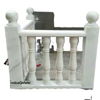 Pierre naturelle marbre blanc balustre colonne escalier garde-corps sculpture à vendre