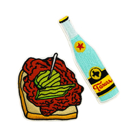 Échantillon gratuit mignon échantillon gratuit personnalisé Cactus Fruit fraise Chenille fer à repasser broderie patchs pour vêtements