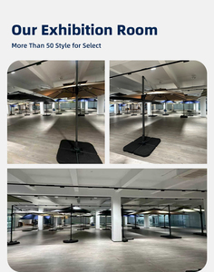 Sombrilla Doble Tipo Cantilever de 3x3 Metros con Logotipo Personalizado, para <span class=keywords><strong>Patio</strong></span>, Piscina, Jardín, de Aluminio con Base - Product Image 5