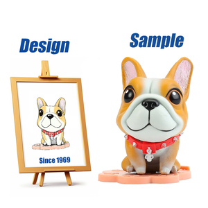 Shengye marca fábrica PVC figura de acción dibujos animados Animal perro perrito <span class=keywords><strong>Anime</strong></span> resina 3D figura diseñador hecho arte juguete coleccionable niños - Product Image 1