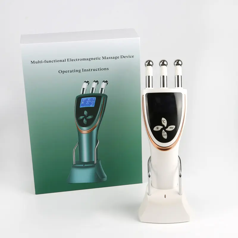 EMS Skin Care LED EMS Heating Skin Rejuvenation Tighten Massager Anti Wrinkle Beauty Release Pain Beauty Massage Treatment Comb