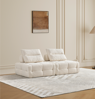 Canapé sectionnel modulaire en tissu moderne européen Matériau de remplissage en éponge durable pour la maison Salon Hôtels