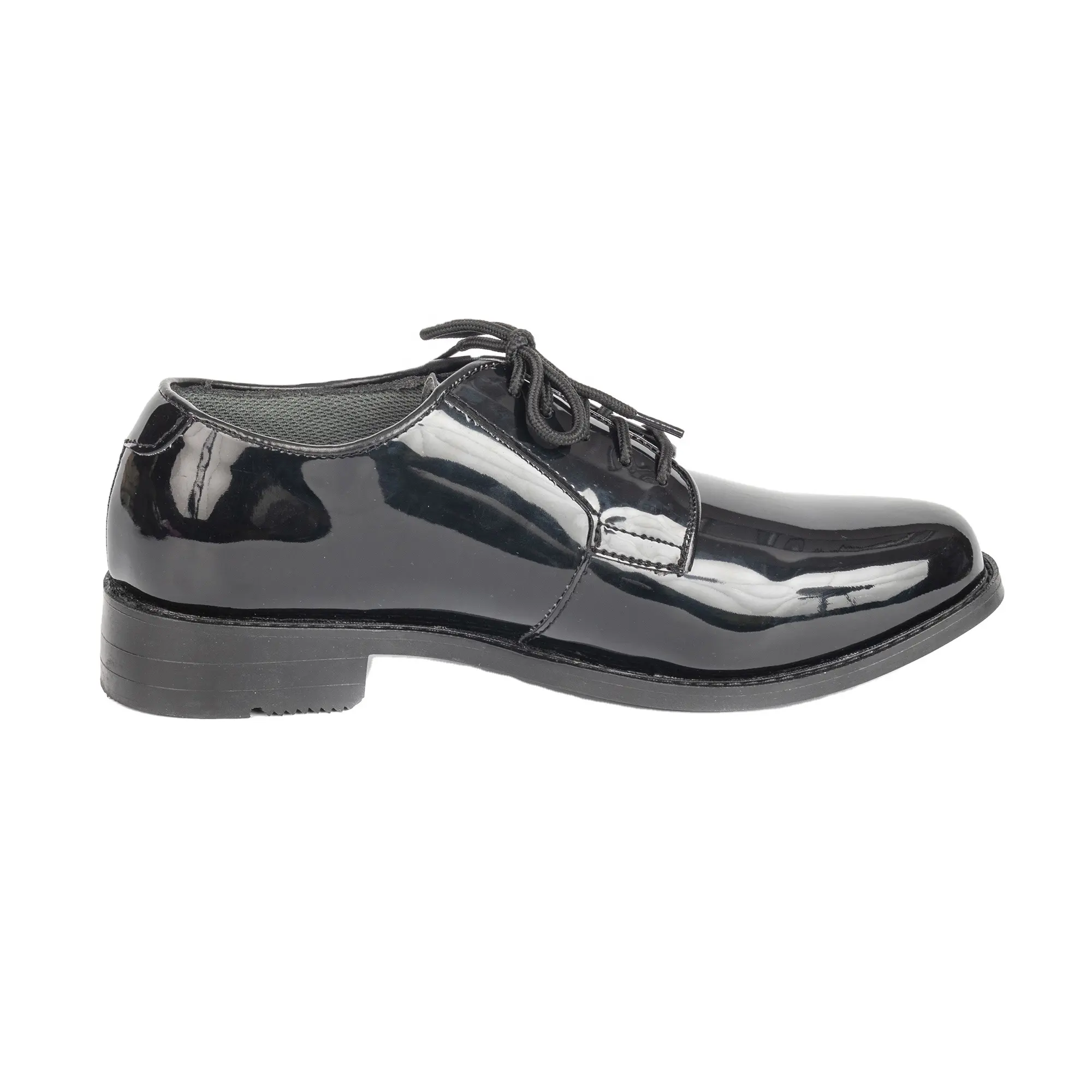 Microfiber Black Shining Officer High Light Dress Shoes for Man