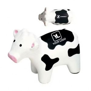 Custom Cow-Shaped PU Foam Stress Ball for Kids Printed Logo Antistress <b>Animal</b> Toy - Product Image 1