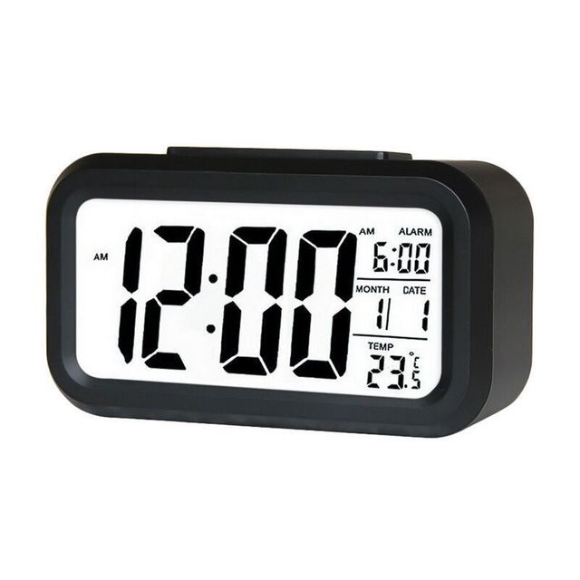 LED Digital Alarm Clock with Snooze Simple Operation Full Range Brightness Dimmer Adjustable Alarm Volume for Living Room