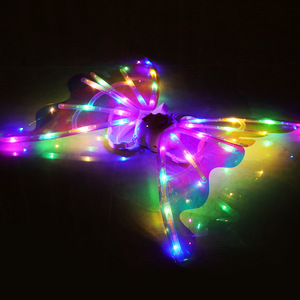 2023 all'ingrosso elettrico fai da te <span class=keywords><strong>ali</strong></span> di farfalla ragazze farfalla <span class=keywords><strong>angelo</strong></span> ala Costume Set puntelli di scena <span class=keywords><strong>ali</strong></span> di fata luminose - Product Image 2