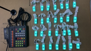 DMX controllo Wireless <span class=keywords><strong>Ruben</strong></span> LED braccialetti Custom in Nylon Radio telecomando luce LED Xy braccialetto per concerto di festa - Product Image 6