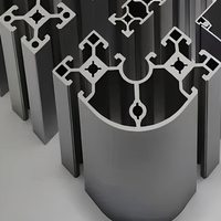 Profil d'extrusion en aluminium anodisé à rainures en T pour assemblage structurel de cadre industriel