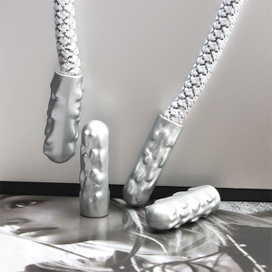 Mode métal aglet lacets conseils métal aglets pour <span class=keywords><strong>Yezzy</strong></span> Aglet lacets cordon pour sweats à capuche - Product Image 1