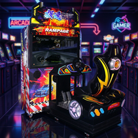 Machine de jeu de course pour adultes axée sur le divertissement avec piste réelle, course à haute vitesse et fonctionnalités de compétition à connexion à distance