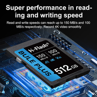 Kartu Memori SD Berkualitas Tinggi 256GB 32GB 64GB Kartu SD 128GB V30 U3 Kelas 10 Kecepatan Tinggi