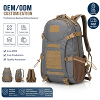 Sac à dos tactique de chasse 36 56L, doublure en polyester imperméable, bandoulière arquée, sac de sport unisexe pour l'extérieur