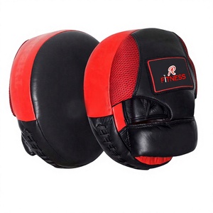 Wholesale RC Fitness Wear Professional Curved Boxing Focus Mitts PU Leather Durable High Density Foam Target Pads for Coach - Product Image 1