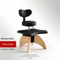 Tabouret d'ordinateur multifonctionnel, chaise à jambes croisées peu encombrante, chaise de sol ergonomique pour la colonne vertébrale, idéale pour la maison et le studio