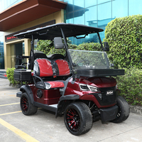 Vente directe d'usine en Chine, voiturettes de golf électriques à batterie lithium 4 roues motrices, 4 places, 4 passagers, pour terrain de golf