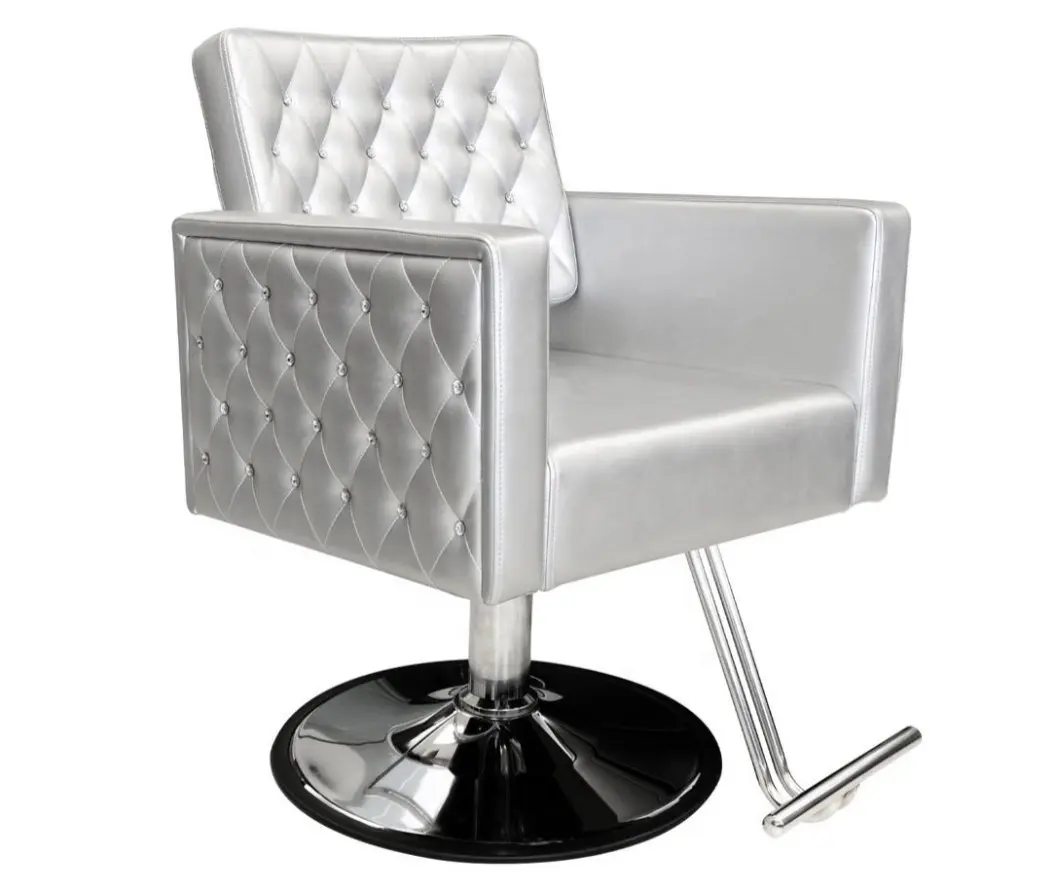 Reclining salon styling chairs white barber chair vintage hairdressing chair frame shampoo unit