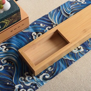 Bamboo Storage Box <b>Rectangle</b> Single Tier Solid Wood Gift Box Neatening Storage 10Kg Capacity - Product Image 3