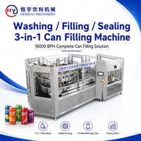 Machine de remplissage de canettes Hengyu Sanitary Design à haute vitesse avec contrôle PLC avancé et remplisseur servo pour projet complet d'usine de mise en conserve