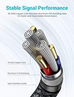 LISEN Paquete de 2 Cables de Extensión USB con Cable Largo de 3.3 Pies y 6.6 Pies para Computadora de Escritorio, Impresora, Conjunto de Gestión de Cables