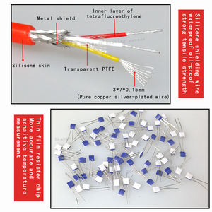 เซ็นเซอร์อุณหภูมิพื้นผิวแบบ Pt100เทอร์โมคัปเปิลต้านทานแพลตตินัมปะเก็นพื้นผิวกันน้ำซิลิโคนชนิดความดันจมูก - Product Image 4