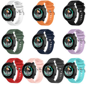 20mm pour <span class=keywords><strong>Garmin</strong></span> F 158 245 Silicone bracelet de remplacement boucle en acier inoxydable réglable élastique bracelet de montre Sport bracelet de montre intelligente - Product Image 6