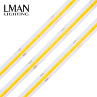 Ruban LED COB Design Nordique IP65 6500K 5 Mètres 10.5W/m 480 LED DC12V/24V CRI>90 Dimmable avec Télécommande