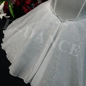 AL-R0886 phong cách hiện đại tự thiết kế handmade đính cườm vải tuyn VÁY CƯỚI SEXY bọc cho cộng với kích thước cô dâu đào tạo dancewear - Product Image 3