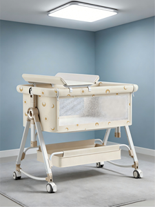 <span class=keywords><strong>Cuna</strong></span> para Bebé <span class=keywords><strong>4</strong></span> en 1, <span class=keywords><strong>Cuna</strong></span> Colecho <span class=keywords><strong>con</strong></span> <span class=keywords><strong>Ruedas</strong></span> Bloqueables, <span class=keywords><strong>Cuna</strong></span> Portátil Plegable Fácil <span class=keywords><strong>de</strong></span> Ajustar para Recién Nacidos - Product Image 2