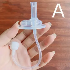 Baby Bottle Straw Cup Straw Accessories Replacement Wide Mouth Caliber Silicone Feeding Accessories