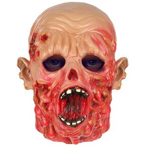 Vente en gros Masque Zombie Marche Mort Cosplay Horreur Costume Props Effrayant Masque Déguisement Halloween Masque - Product Image 5