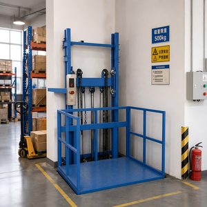 Ascensore da Magazzino Idraulico Personalizzato a Parete <span class=keywords><strong>per</strong></span> Piccoli Carichi, Piattaforma Elevatrice 500kg 1000kg <span class=keywords><strong>per</strong></span> Esterni - Product Image 1