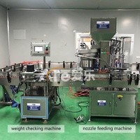 Ligne de production automatique de remplissage de crème fouettée en aérosol, vente directe d'usine, machine de fabrication de mousse nettoyante en aérosol BOV
