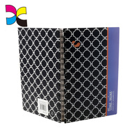 Großhandel Günstige A5 Spiral Bound Notebook Bunte Papier abdeckung mit benutzer definierten Logo Sattel Nähen und Nähen Bindung