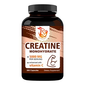OEM ODM <b>Creatine</b> <b>Monohydrate</b> Capsules with Vitamin C Helps Build Lean Muscle and Increase Strength <b>Creatine</b> <b>Monohydrate</b> Capsules - Product Image 1
