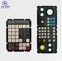 Interrupteur à membrane PCB personnalisé avec bouton en relief, panneau PET/PC pour instruments CNC et équipements d'injection, certifié ISO9001