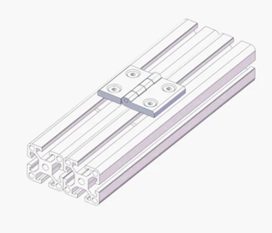 定制MSR 4040K标准铰链铝铰链数控铰链银白色挤压铝型材 #3178 - Product Image 5