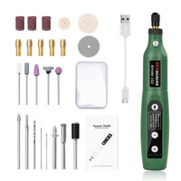 Mini amoladora eléctrica inalámbrica de grado DIY, juego de herramientas, amoladora angular alimentada por batería con Kit de accesorios, Mini grabadores eléctricos