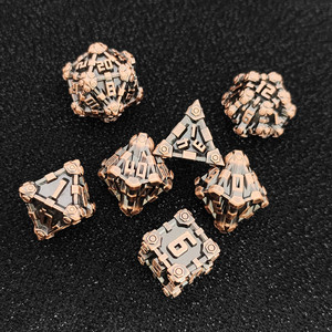 Set di <span class=keywords><strong>Dadi</strong></span> Steampunk in Lega di Zinco Bronzo Antico, <span class=keywords><strong>Dadi</strong></span> Poliedrici Meccanici Unici per Giochi di Ruolo da Tavolo DND RPG - Product Image 5