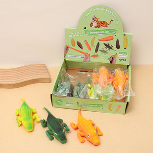 Juguete Sensorial Antiestrés de Cocodrilo de TPR con Relleno de Harina, Colorido y Blandito, Juguete de Descompresión para Niños - Product Image 5