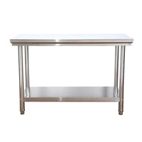 Table de travail commerciale en acier inoxydable Table en acier inoxydable antirouille de qualité industrielle