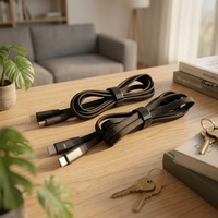 Support de téléphone Type-C en cuivre pur 240W avec câble tressé détachable, adapté aux téléphones de jeu - Câble de charge et de données ultra-rapide