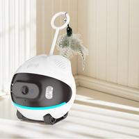 Caméra robot interactive intelligente pour animaux de compagnie, WiFi 4G, contrôle à distance, surveillance pour chats et chiens, 360° ° Caméra pour chien avec application