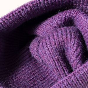 หมวกขนสัตว์ถักลายหน้ายิ้มการ์ตูนสำหรับผู้ชายหมวกบีนนี่แบบหนาอบอุ่นสำหรับฤดูหนาว - Product Image 5