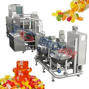 Máquina de gomitas personalizada con productos mejorados, máquina de producción de caramelos de gomitas vitamínicas