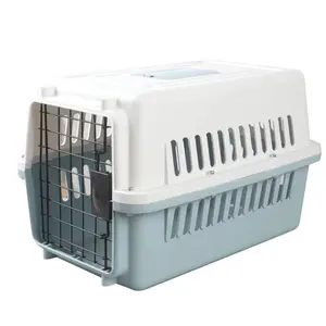 Sản xuất bán buôn Dog Pet Giao thông vận tải nhựa lồng xách tay chuyến bay Dog trường hợp máy bay lồng