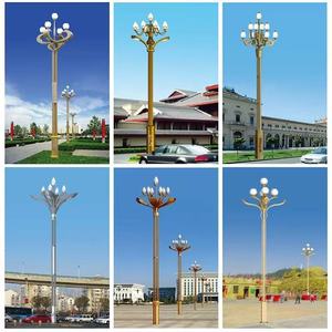 โคมไฟถนนอลูมิเนียมอัลลอยด์ทรงเหลี่ยม LED หรูหรา ลดราคาพิเศษ ความสูง 3-12 เมตร ทนลมแรง 180 กม./ชม. ชุบกัลวาไนซ์แบบจุ่มร้อน - Product Image 3