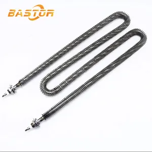 220v 1500w w shape industrial stainless steel electric air finned tube heating element oven